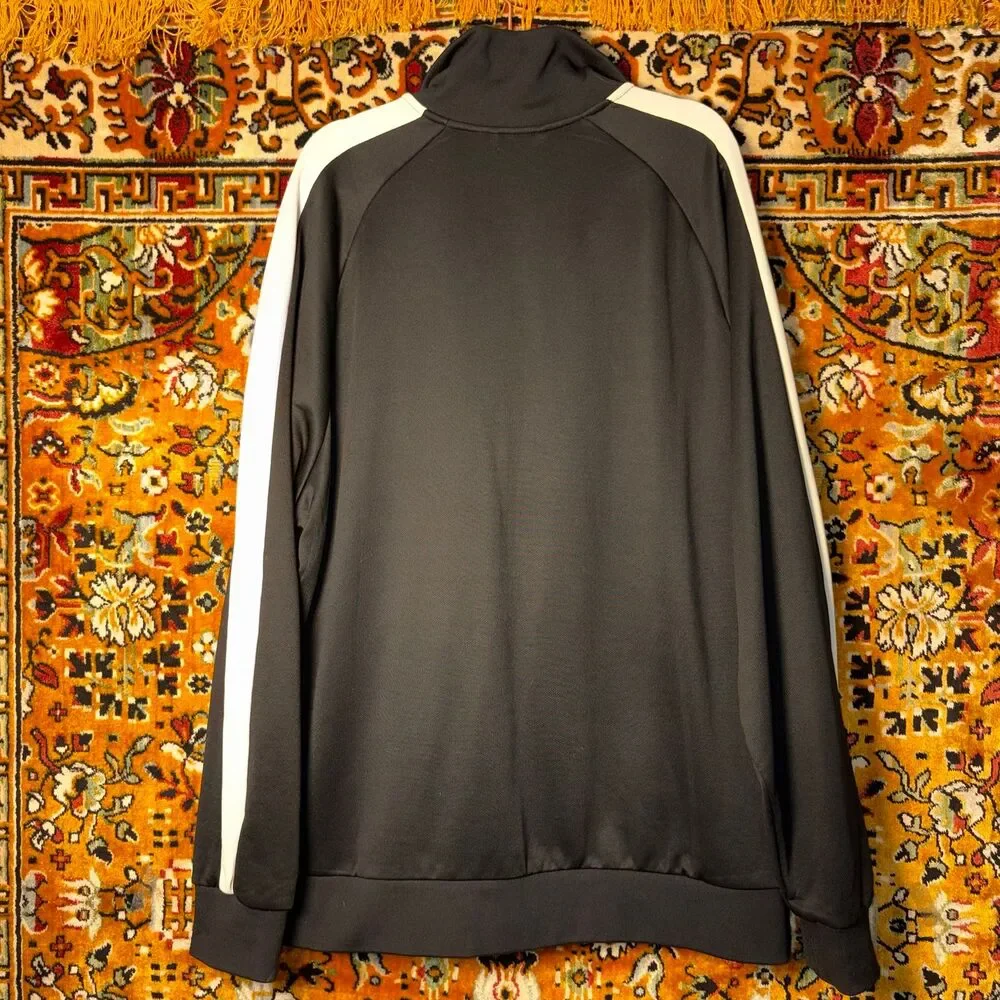 PUMA Men's 3XL Black Track Jacket White Stripes Full Zip XXXL Athletic Jacket - Picture 6 of 7